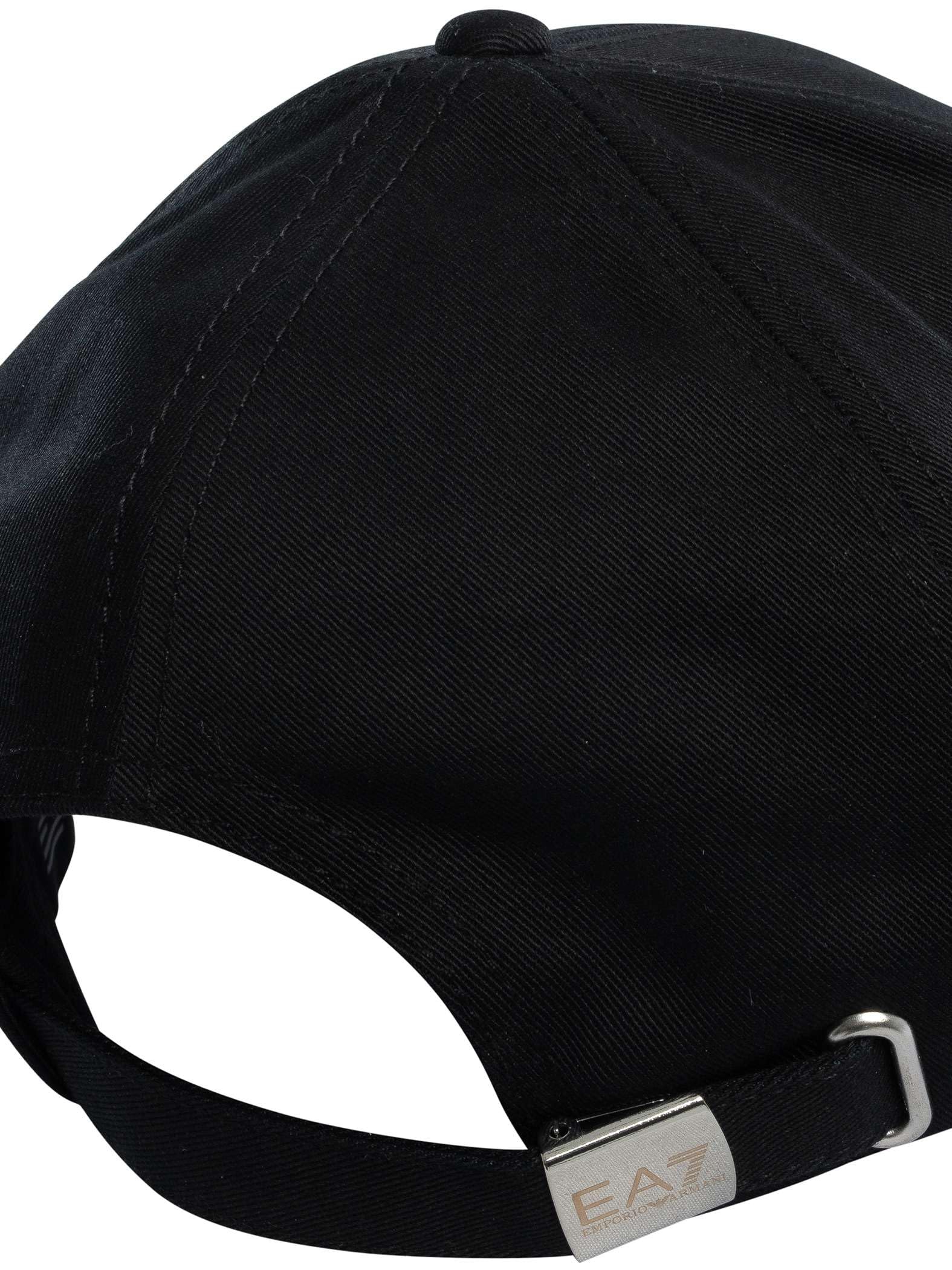 EA7 Hombre Gorra De Béisbol Cappello, Black/White, M