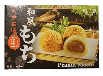 Japanese Rice Cake Mochi Daifuku Peanut, 7.4 oz