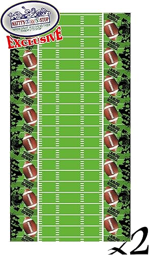 Miniatura 6 de Juego de suministros de fiesta temática de fútbol de lujo para 20 personas, incluye 20 platos grandes, 20 platos pequeños, 20 servilletas, 20 tazas