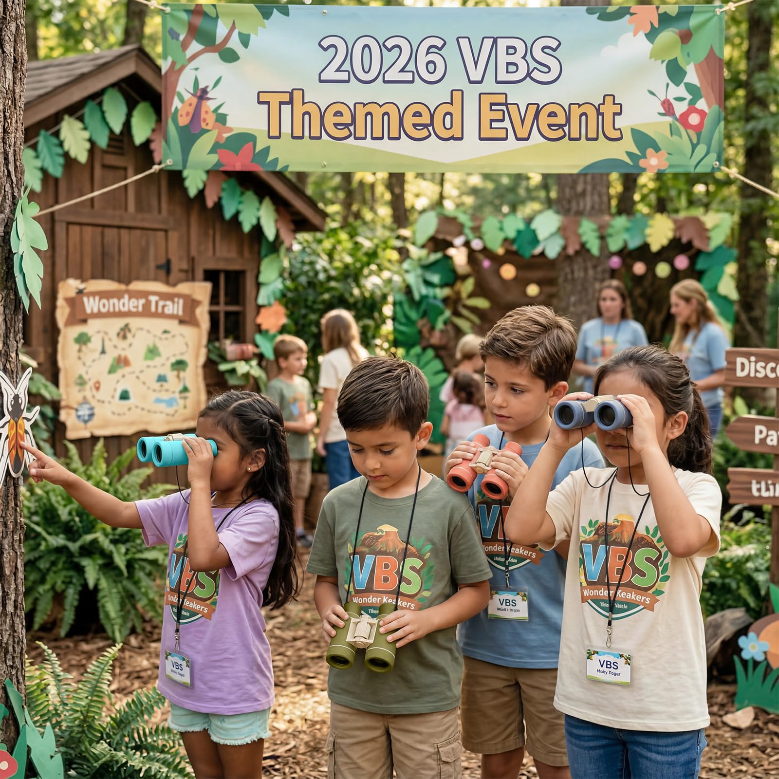 Yunsailing 12 mini binocoli per bambini, antiurto, compatti, per bambini dai 3 ai 12 anni, regali per bambini per attività Vbs, aula birdwatching, campeggio, giochi all'aperto (colorato)