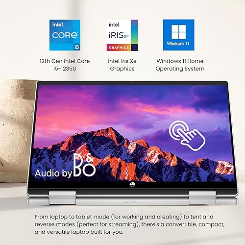 Miniatura 5 de HP Pavilion x360 - Laptop 2 en 1, pantalla táctil FHD de 14 pulgadas, Intel 10-Core i5-1235U (Beat i7-1195G7), 8 GB de RAM - SSD de 1 TB, lápiz