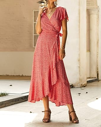 wrap around dress amazon