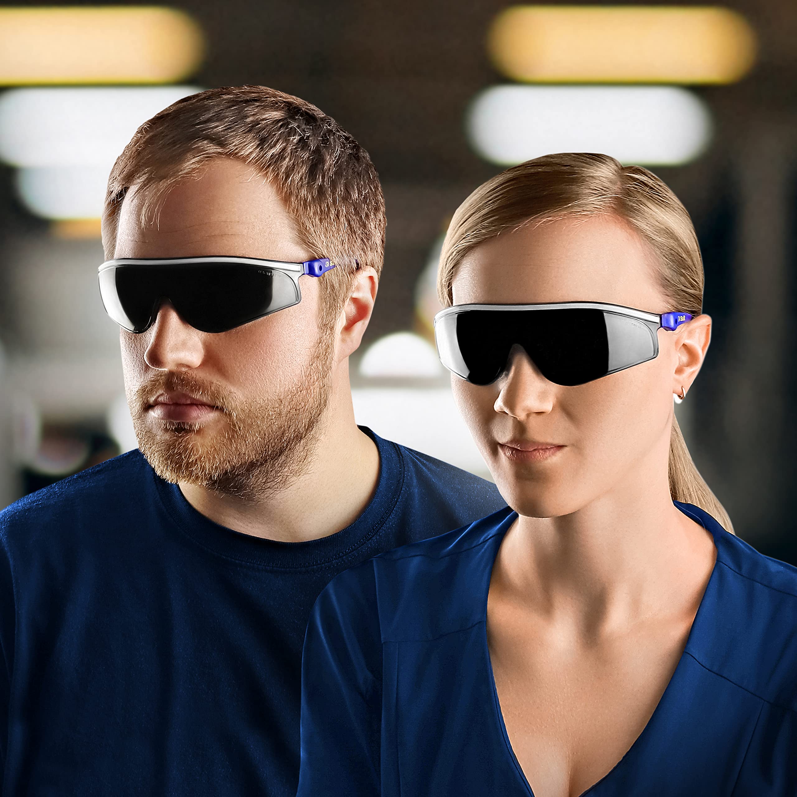 Lot 2 Paires Lunettes De Protection S&R - Verres Transparent Et Fumé, Polycarbonate, Certifié CE EN166