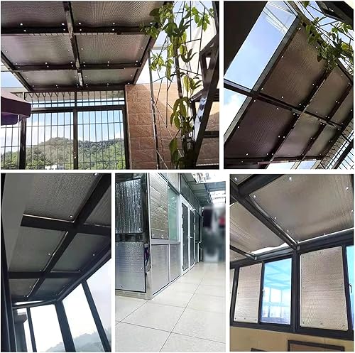 Miniatura 7 de Película de privacidad 100% opaca para protección solar, control de calor, anti UV, película aislante de papel de aluminio, absorción de ventosa, no