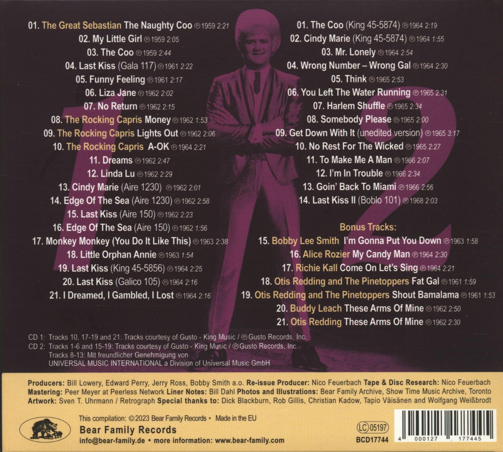 The Bigger the Pompadour …. - His Complete Recordings from 1959-1966