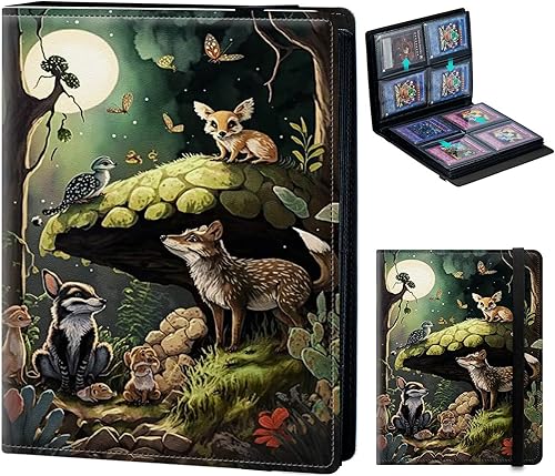 Miniatura 36 de Carpeta de tarjetas para Pokemon Mtg Yugioh TCG Béisbol Deportes Tarjetas de intercambio Libro Carpeta de 4 bolsillos de carga lateral 2160 Tarjetas