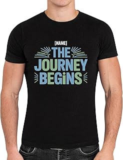 Shirt with Name Clan Aesthetic Achievers Begins - The Journey Begins Black