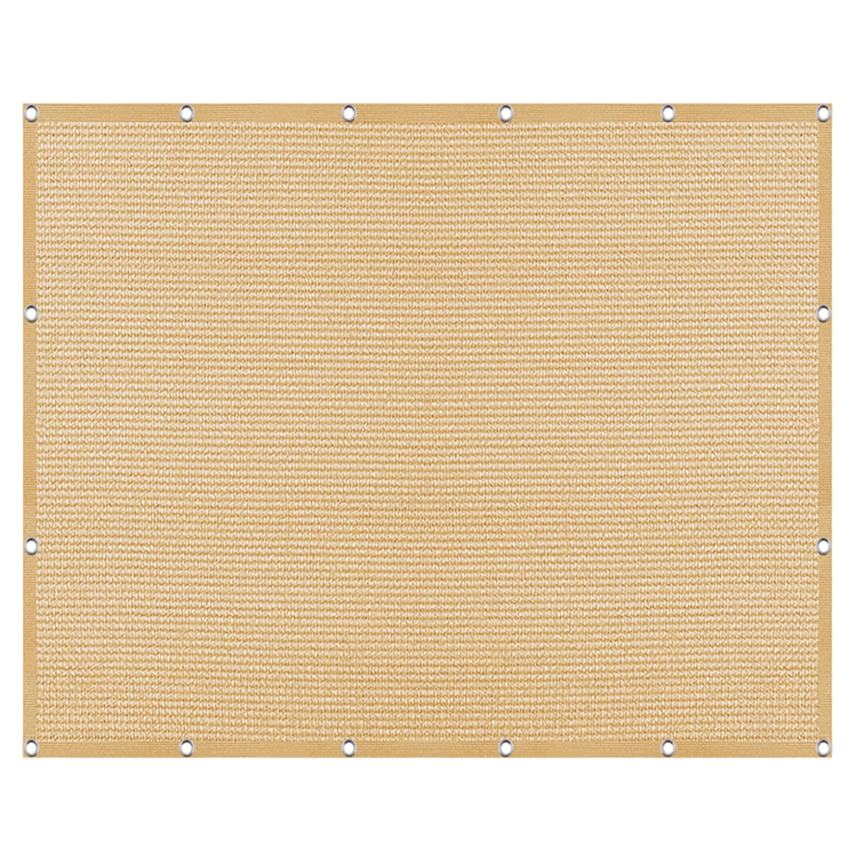 Toile ombrage auvent respirant 480 x 540 cm jaune sable jardin
