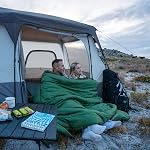 Naturehike Sleeping Bag with Pillows for Couples & Family, Two Layers Covered Flannel Cold Weather Sleeping Bag for All Seasons Camping Hiking Backpacking