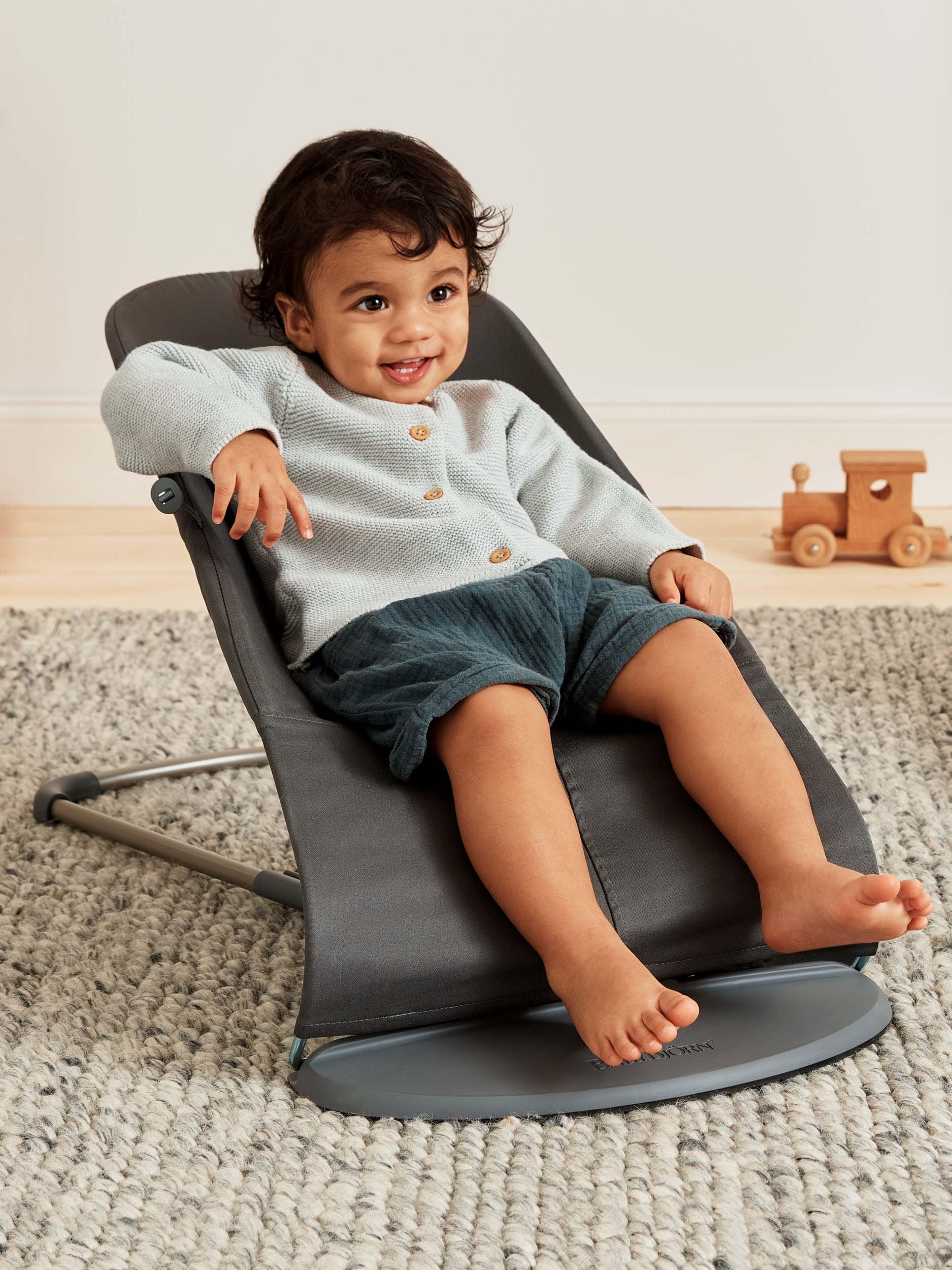 BabyBjörn Transat Bliss, Tissé, Matelassage classique, Anthracite