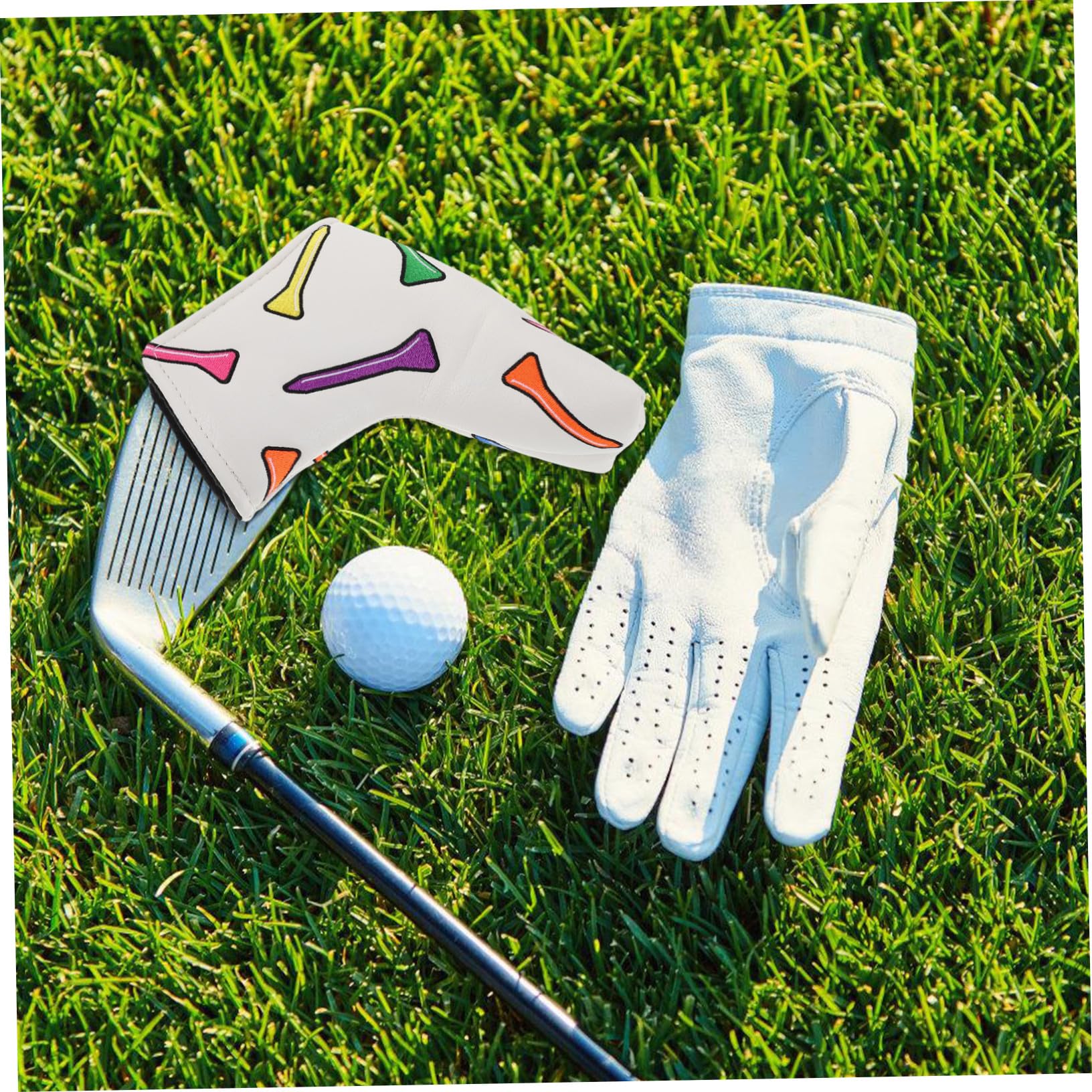 SUPVOX Funda para Putter de Golf con Bordado de tee Forro de Felpa Protección para Madera y Driver Accesorios Portátiles para Golfistas Hombres y Mujeres