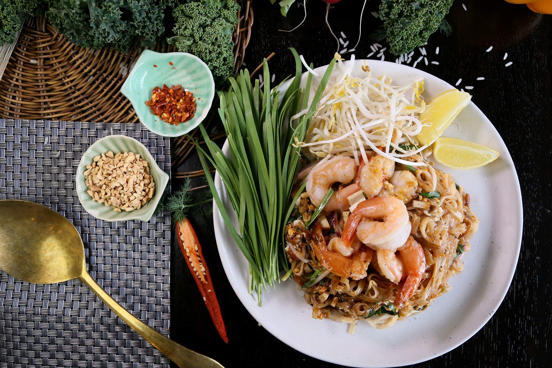 Pasta de arroz, fideos de arroz, fideos de arroz, ancho de 3 mm, marca Chantaboon, 375 G, envío gratuito a Francia (paquete de 10 bolsas)