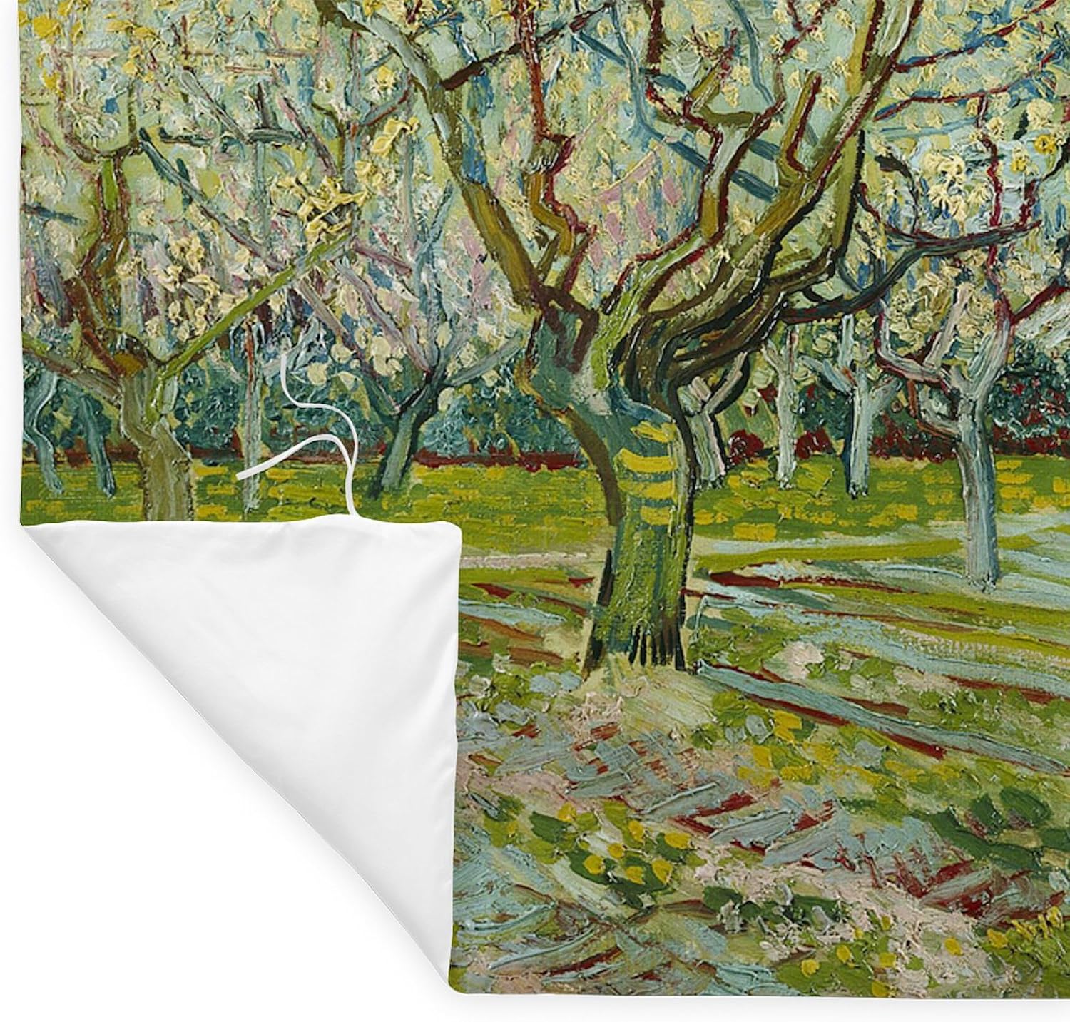 CafePress Van Gogh White Orchard Queen Duvet Cover Queen Duvet Cover, Printed Comforter Cover, Unique Bedding