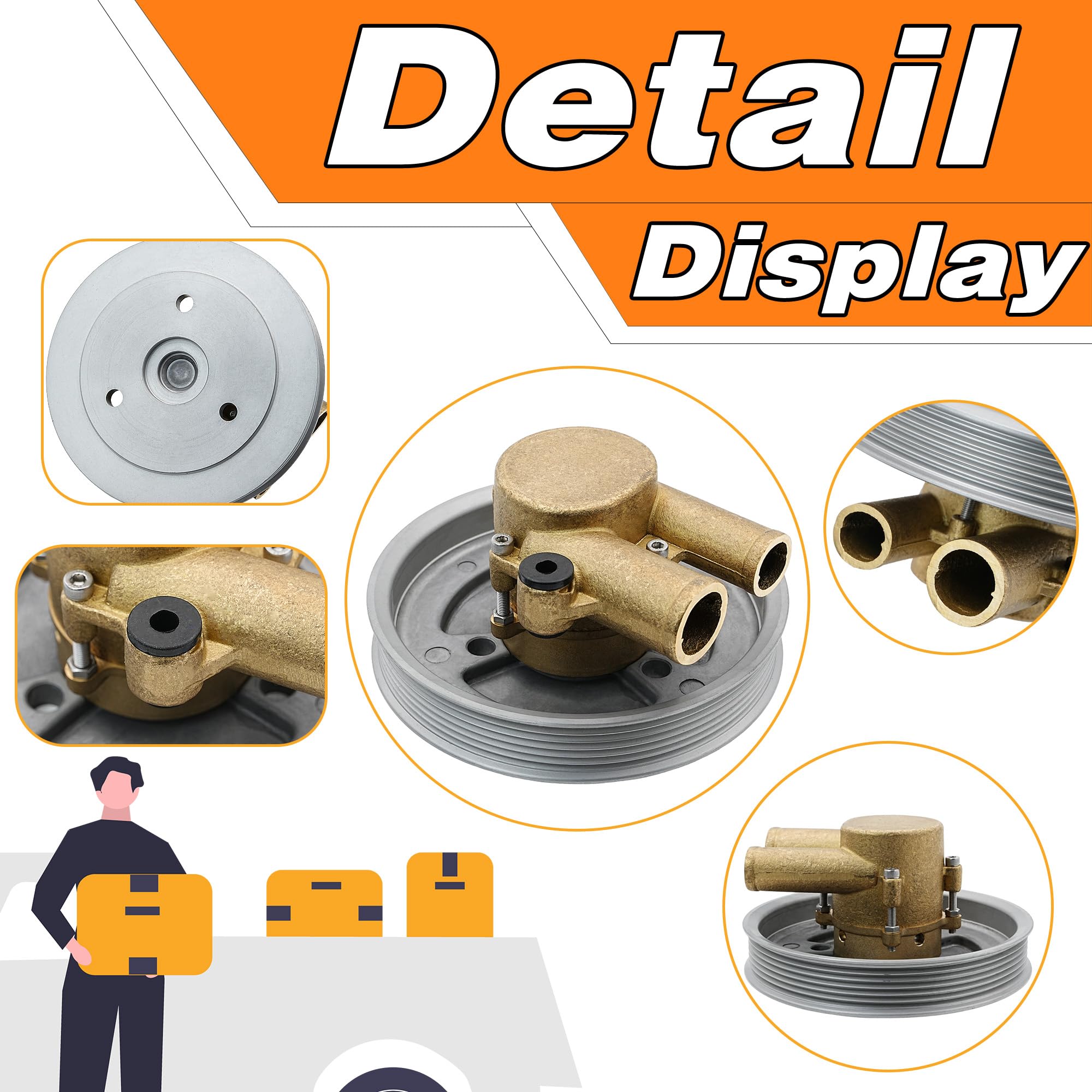 21212799 Raw Sea Water Pump Replacement for Volvo Penta 4.3L