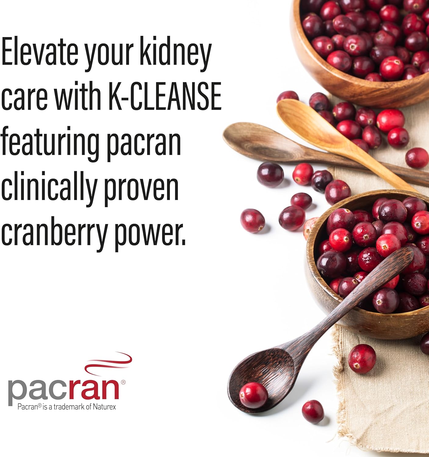 NANOWELL K-Cleanse - Kidney Cleanse Supplement with Pacran Cranberry Extract, Magnesium, Selenium, Vitamins B5 & B6-60 Capsules, 30 Day Supply