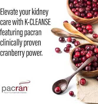 NANOWELL K-Cleanse 60 Capsules X 3 Bottles - Kidney Cleanse Supplement, Formula with Cranberry Extract (180 Count)
