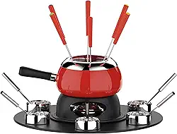 Euro Home - Conjunto Fondue Inox com Base Giratória 23 pc - HH7879A-VM