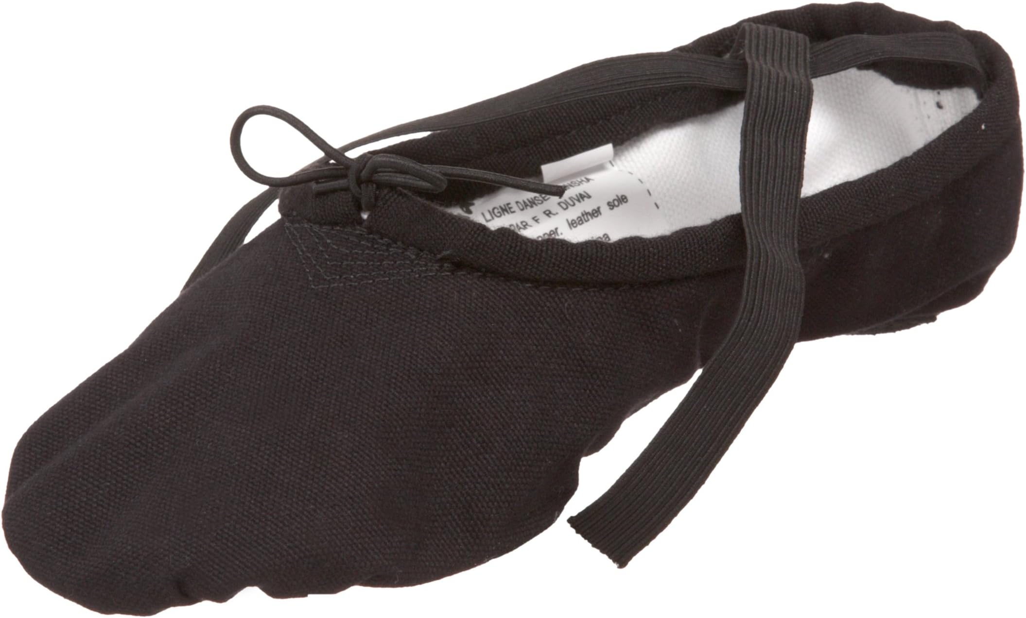 Unisex-Adult Pro 1 Canvas Ballet Slipper,Black,3 M (2 M US Women's)