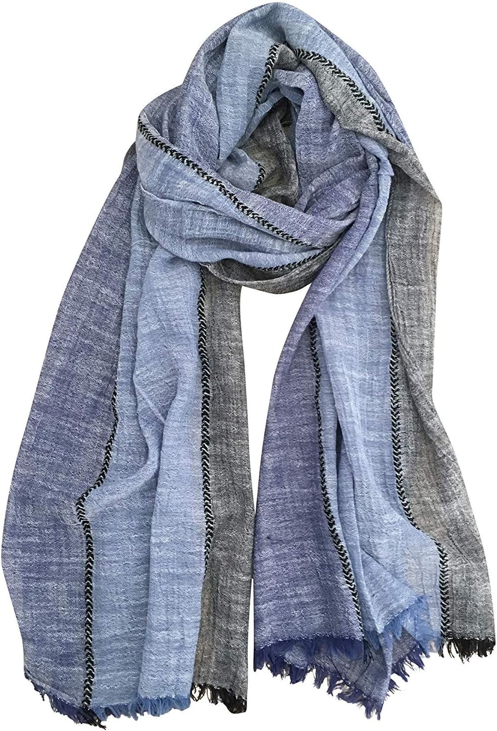 Color Block Spring Scarf for Men Long Neck Wraps Shawl Urbanstyle Scarf Gift for Men