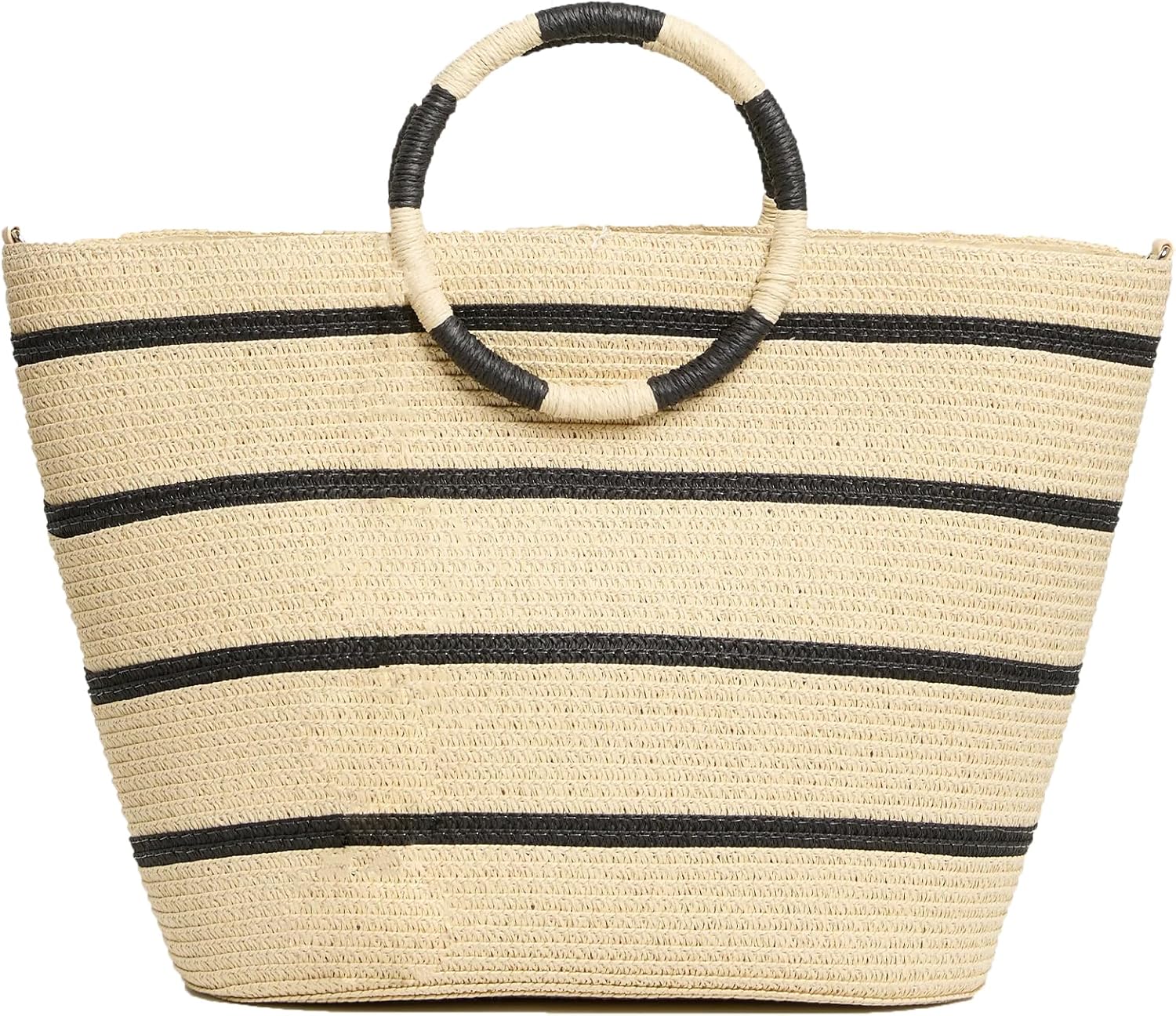 TOFUNTOY Beach Bags for Women Straw Tote Bag Summer Beach Bag Large Woven Straw Tote for Vacation Holiday