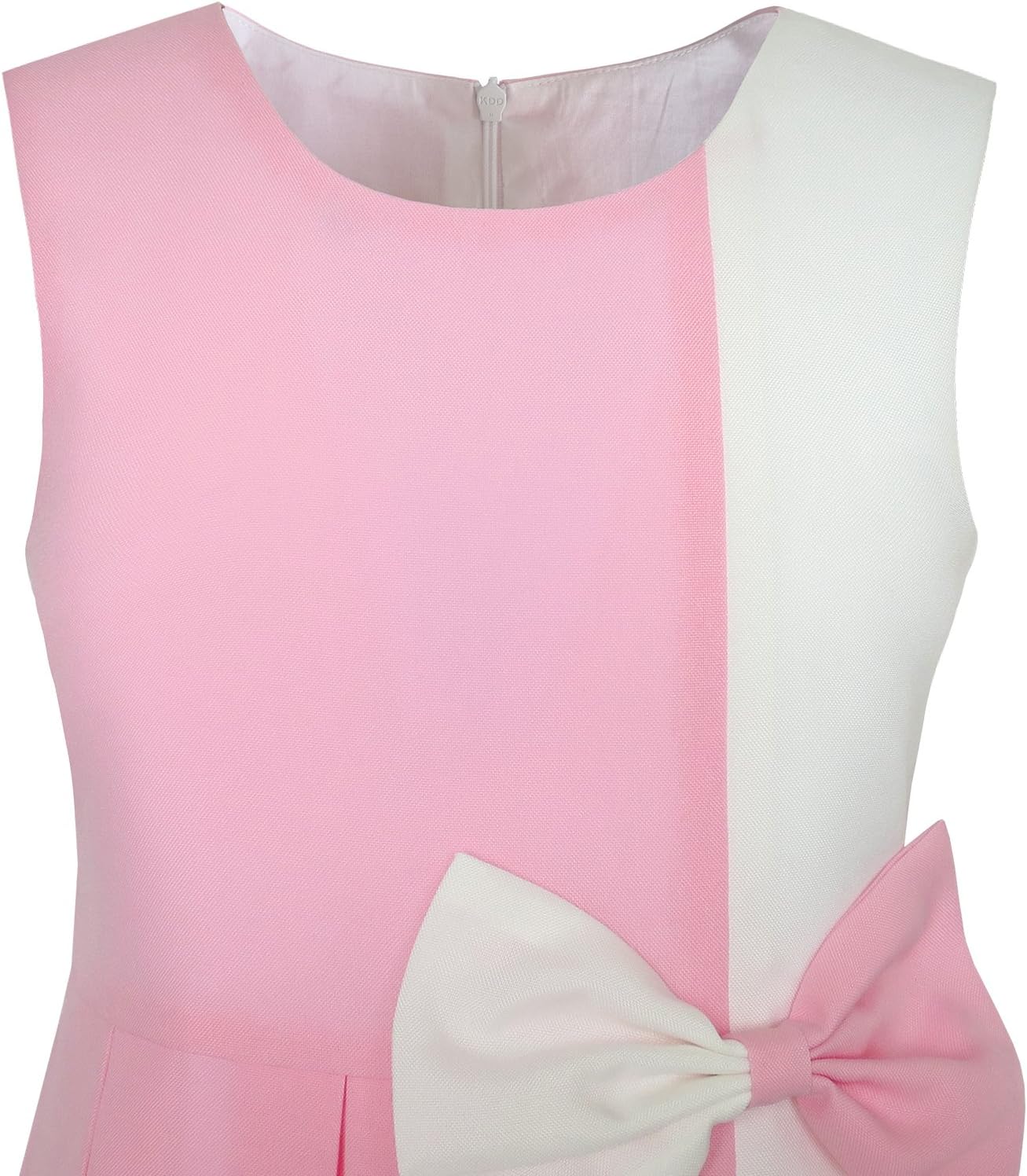 Sunny Fashion Girls Dress Color Block Contrast Bow Tie Everyday Party Size 4-14 8 Pink image 3 of 7 B0746R95K6