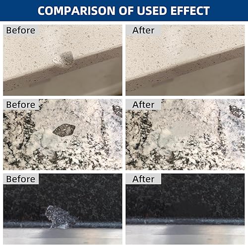 Miniatura 3 de Kit de reparación de mármol y granito Porcelana mármol piedra y cuarzo encimeras Kit de reparación para virutas, abolladuras, grietas, agujeros
