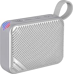 Monster S360 Portable Bluetooth Speaker - IPX7 Waterproof, 20H Playtime, Bluetooth 6.0 (Enhanced), Powerful Stereo Sound, TF Card Slot, Clear Hands-Free Calling - Ideal for Home, Outdoors, Travel Gray