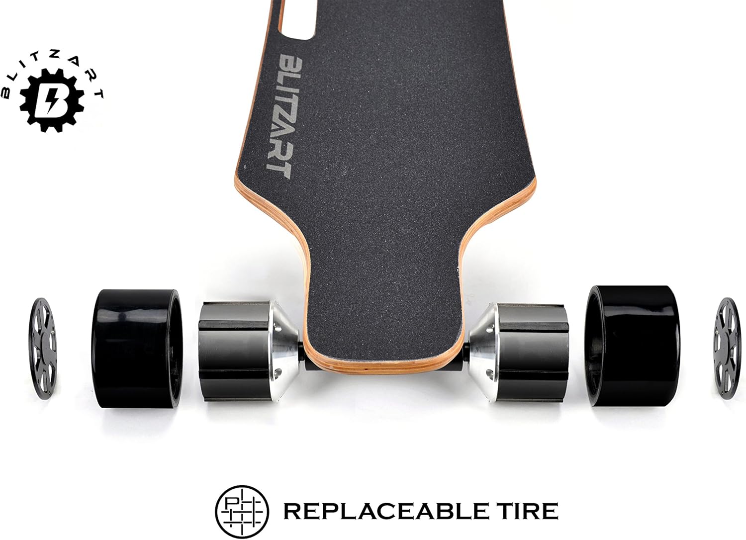 Onе-Dау Sаlе: Uр tо 80% оƒƒ Blitzart 38 Dual Motor Electric Longboard Skateboard 25mph 700W Dual brushless Motor