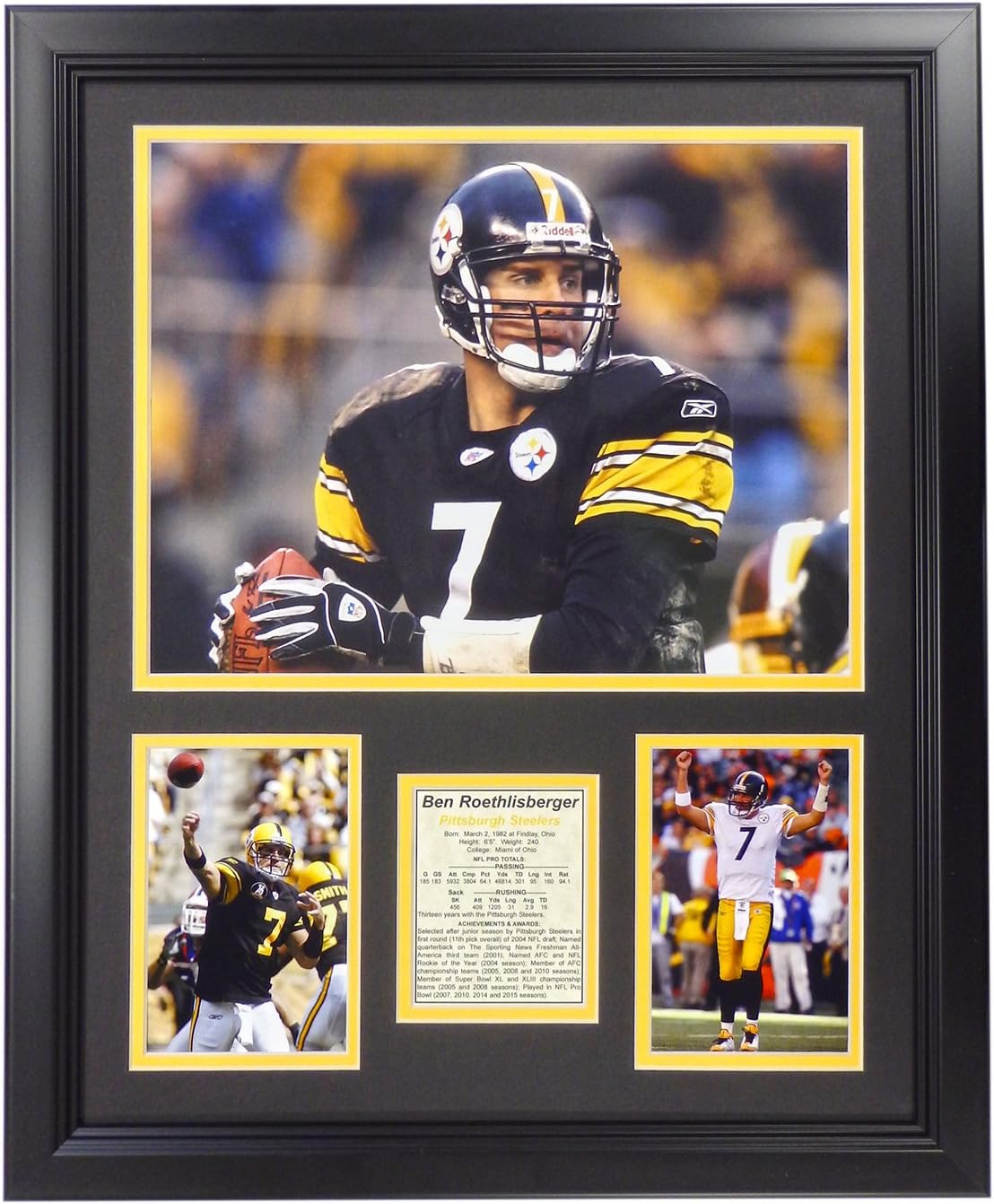 Legends Never Die Ben Roethlisberger Home Framed Photo Collage, 16" x 20", 19658A