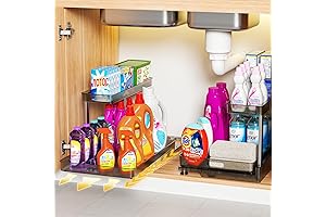 2-Pack Under Sink Organizer and Storage with Sliding Shelves