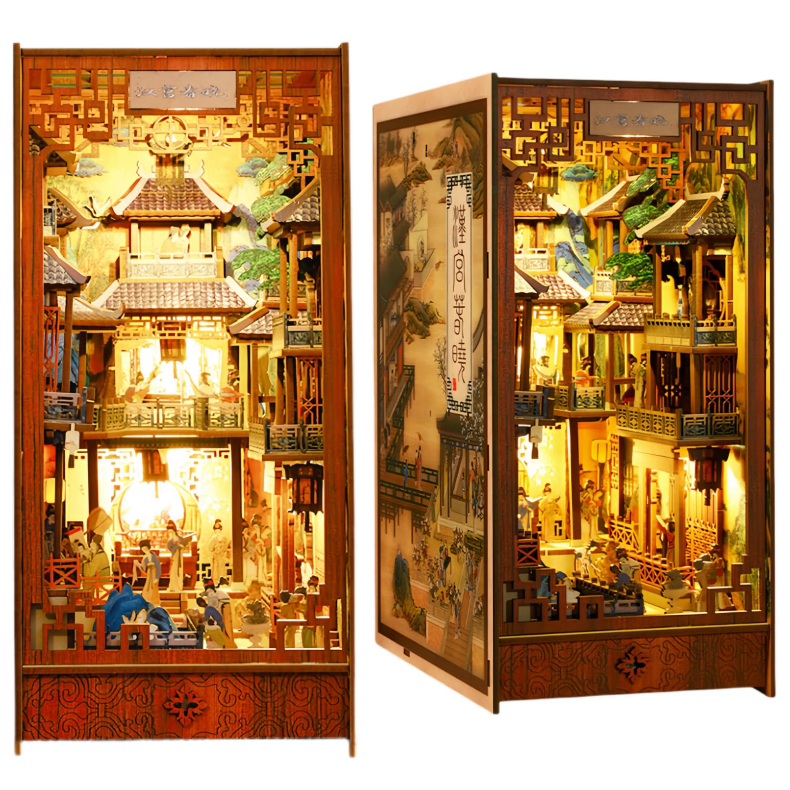Chińska klasyczna tradycyjna kultura DIY Book Nook (Han Palace Spring)