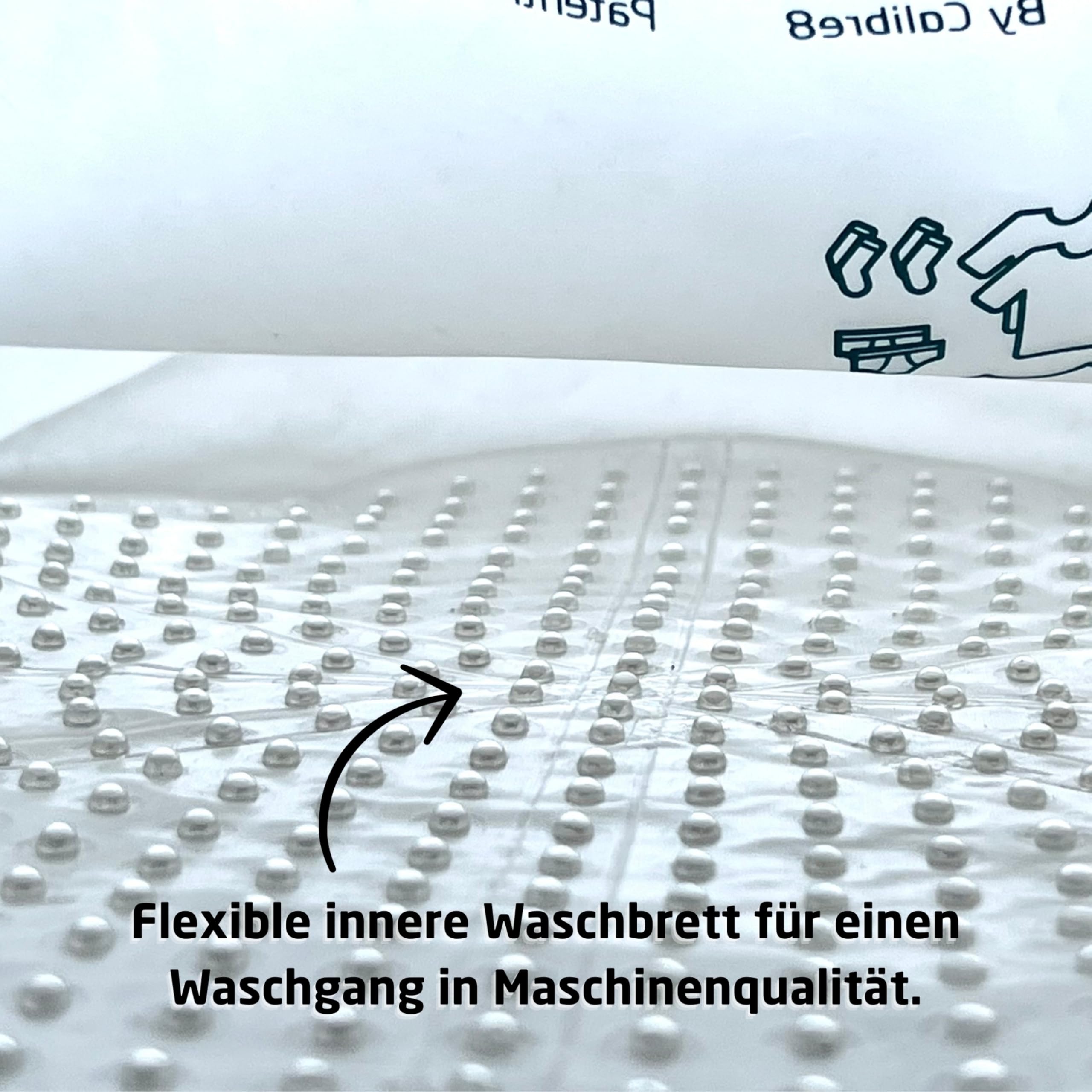 Scrubba WATERCLEAR Waschbeutel - Tragbare Waschmaschine mit breiter Einfüllöffnung - Für Camping, Hotels, Reisen & Babywäsche - Manuell, kompakt & leicht - Waschbeutel für unterwegs - 195g