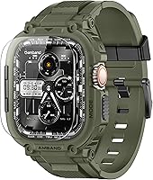 Vista 1 de amBand Bands - Funda protectora de pantalla compatible con Apple Watch Ultra 3/2/1 de 1.732 pulgadas, correa resistente M1 Sport Series y película