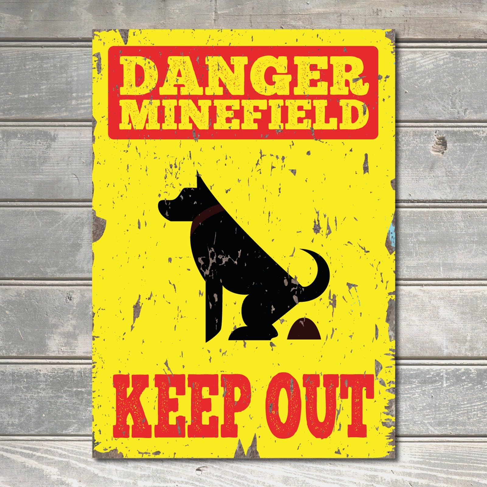 Warning Sign Keep Out Sign Danger Minefield Decor Gifts Metal Sign Plaque