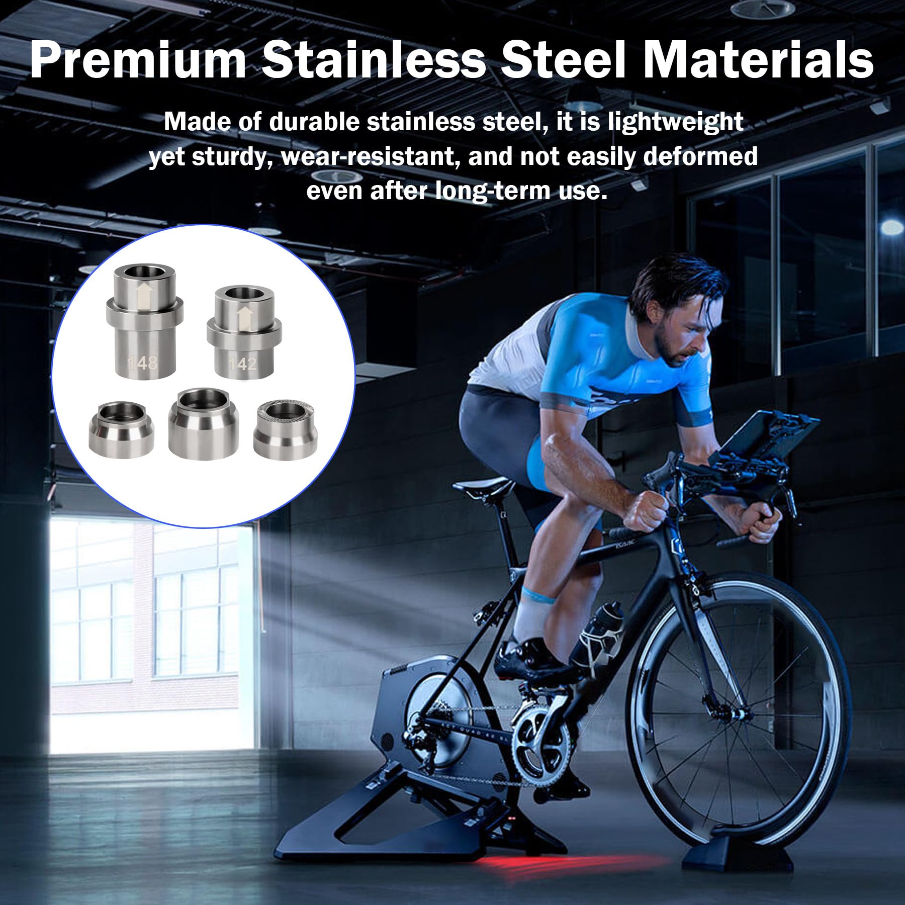 Amazon.com : showingo KICKR Thru Axle Adapter Kit, Compatible with