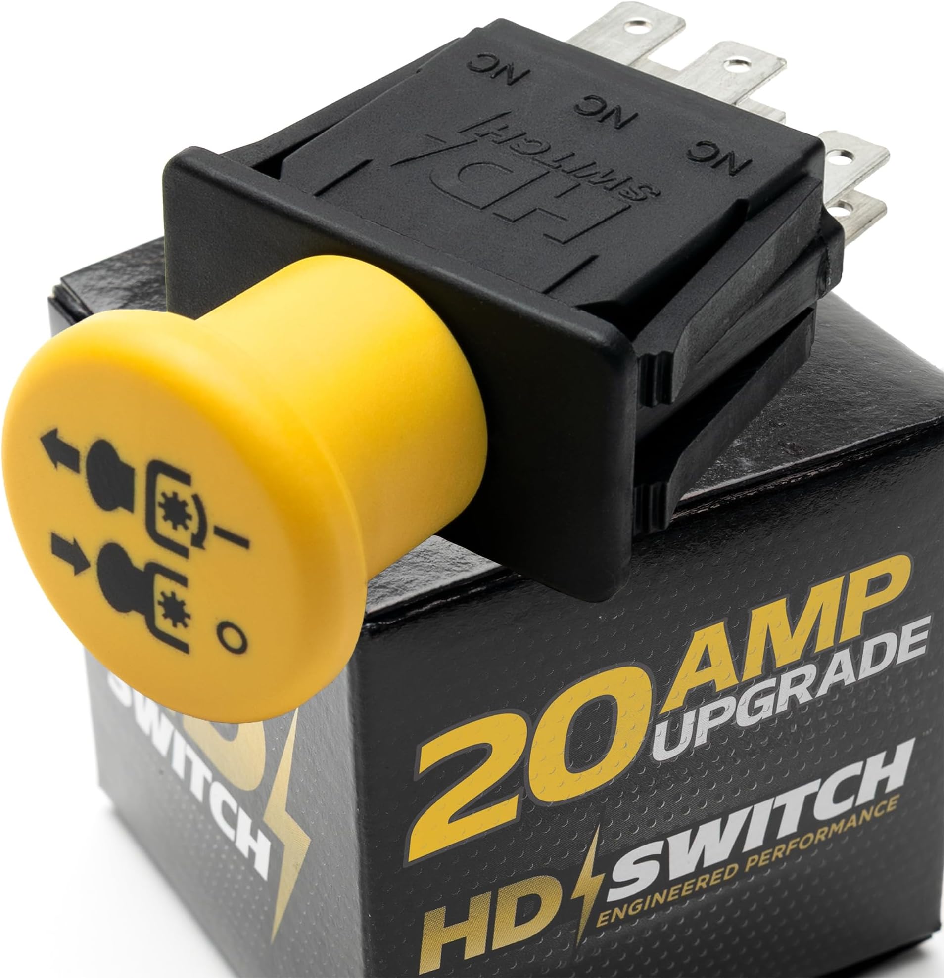 Improved 20AMP Upgrade Blade Clutch PTO Switch for 140404 146283 154959 154963 169416 169417 174651 174652 174653 for Poulan AYP MTD Craftsman and 6201316MA 94927 7601023 690461MA for Murray