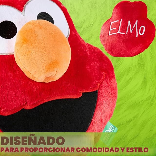 Foto 3 de 6 de Get Trend Sesame Street Elmo Cojin Decorativo 3D Suave, Cojines para Sofá y Cama