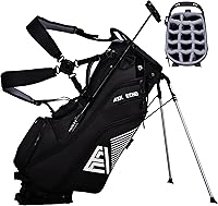 Vista 9 de ASK ECHO Golf ST-14 Bolsa híbrida con divisores de longitud completa de 14 vías y clip de putter rápido