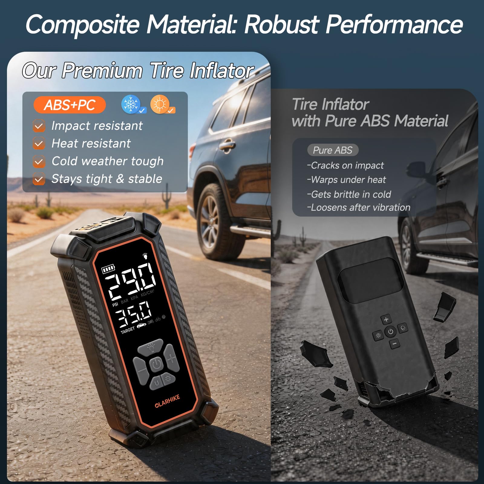 OlarHike Portable Tire Inflator - Fast & Powerful -9