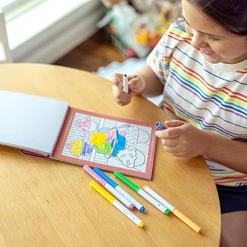 Miniatura 2 de Melissa & Doug On the Go Color by Numbers, tablero de diseño unicornios, ballet, gatitos y más