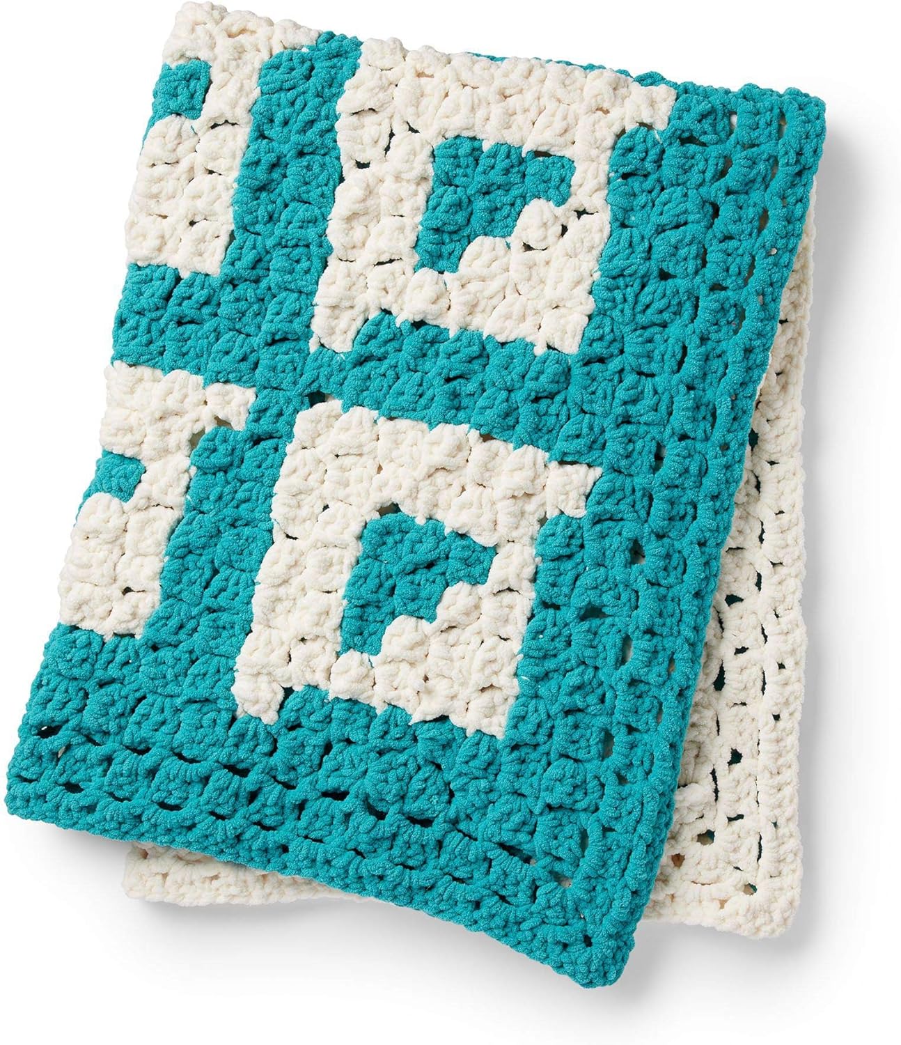 Bernat Blanket Yarn - Big Ball (10.5 oz) - 2 Pack with Pattern Cards in Color (Aquatic)
