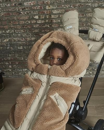Miniatura 8 de 7AM Enfant Saco para cochecito y asiento de automóvil, manta ajustable de invierno con cremallera para niño y niña, saco de dormir cálido con