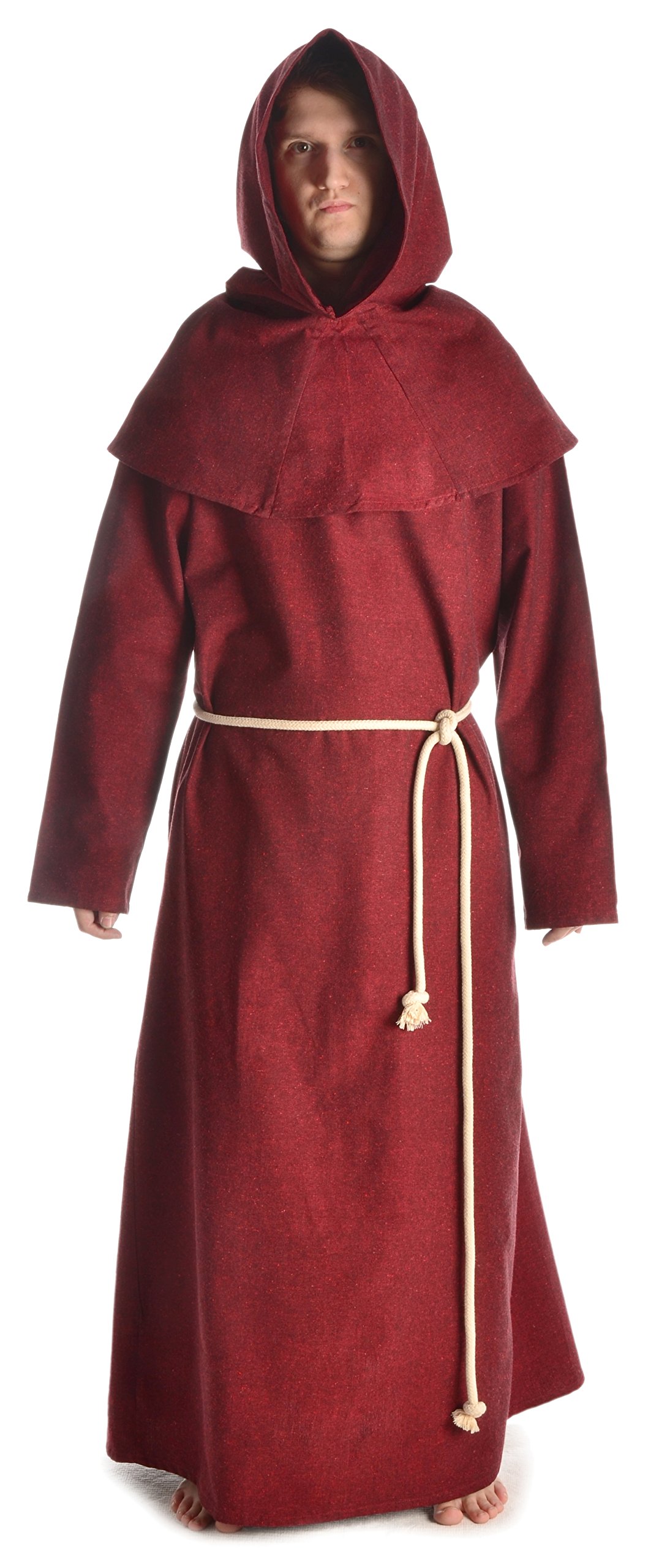 Męska średniowieczna czapka halzebeer (zestaw kaptur, dzianina, bawełna) S-XXXL bawełna