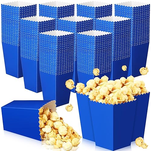 Meanplan 200 cajas de palomitas de maíz, mini soporte de papel para palomitas de maíz, contenedor de cartón para refrigerios para fiestas, bolsas
