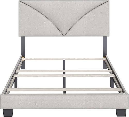 Miniatura 20 de Boyd Sleep Base de cama Cornerstone de tamaño matrimonial, plataforma verde azulado con cabecera tapizada de tela, requiere somier o base calificada