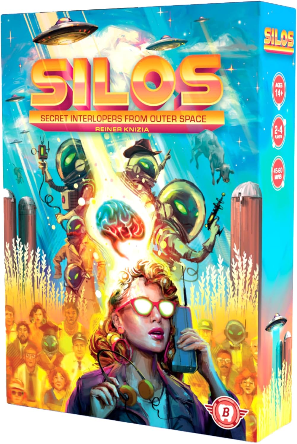Bitewing SILOS Board Game for Adults and Families - The Secret Invasion Has Begun - Alien Sci-fi Area Control Game Designed By Dr. Reiner Knizia - 2-4 Players Age 12+