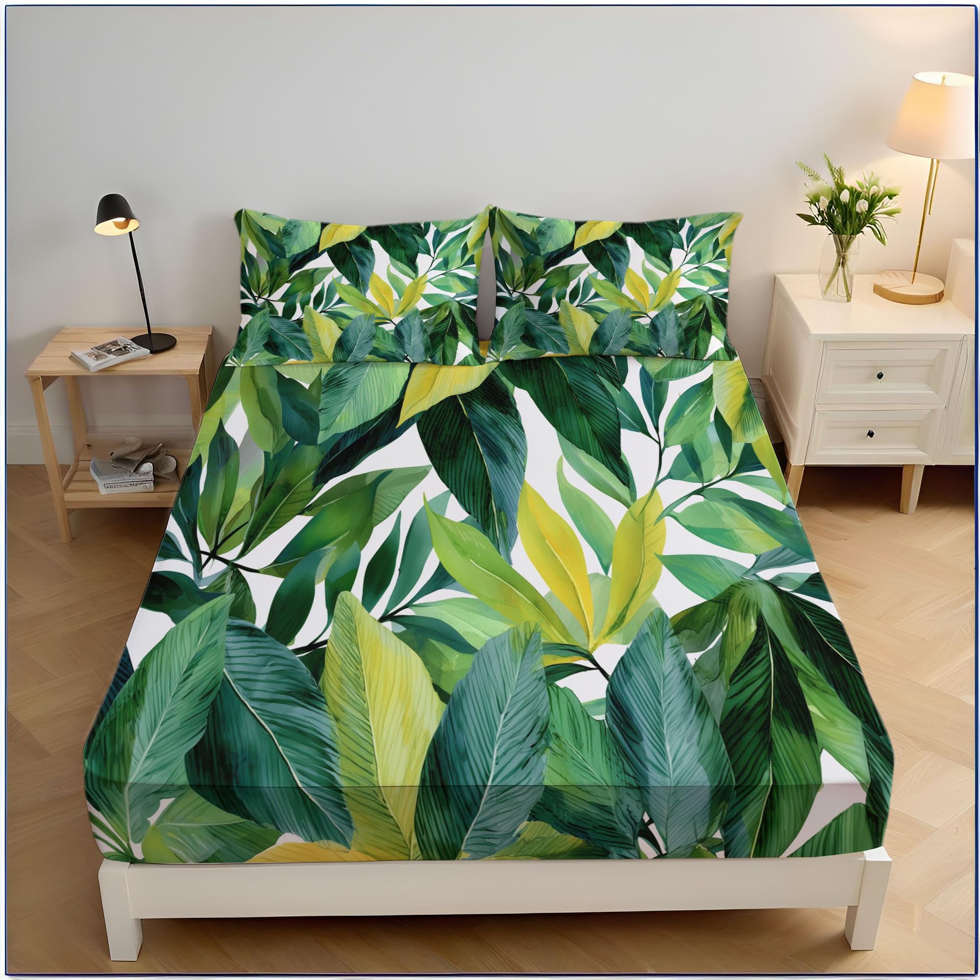 Drap housse 140x200 microfibre vert : la solution infroissable pour matelas épais qui glissent.