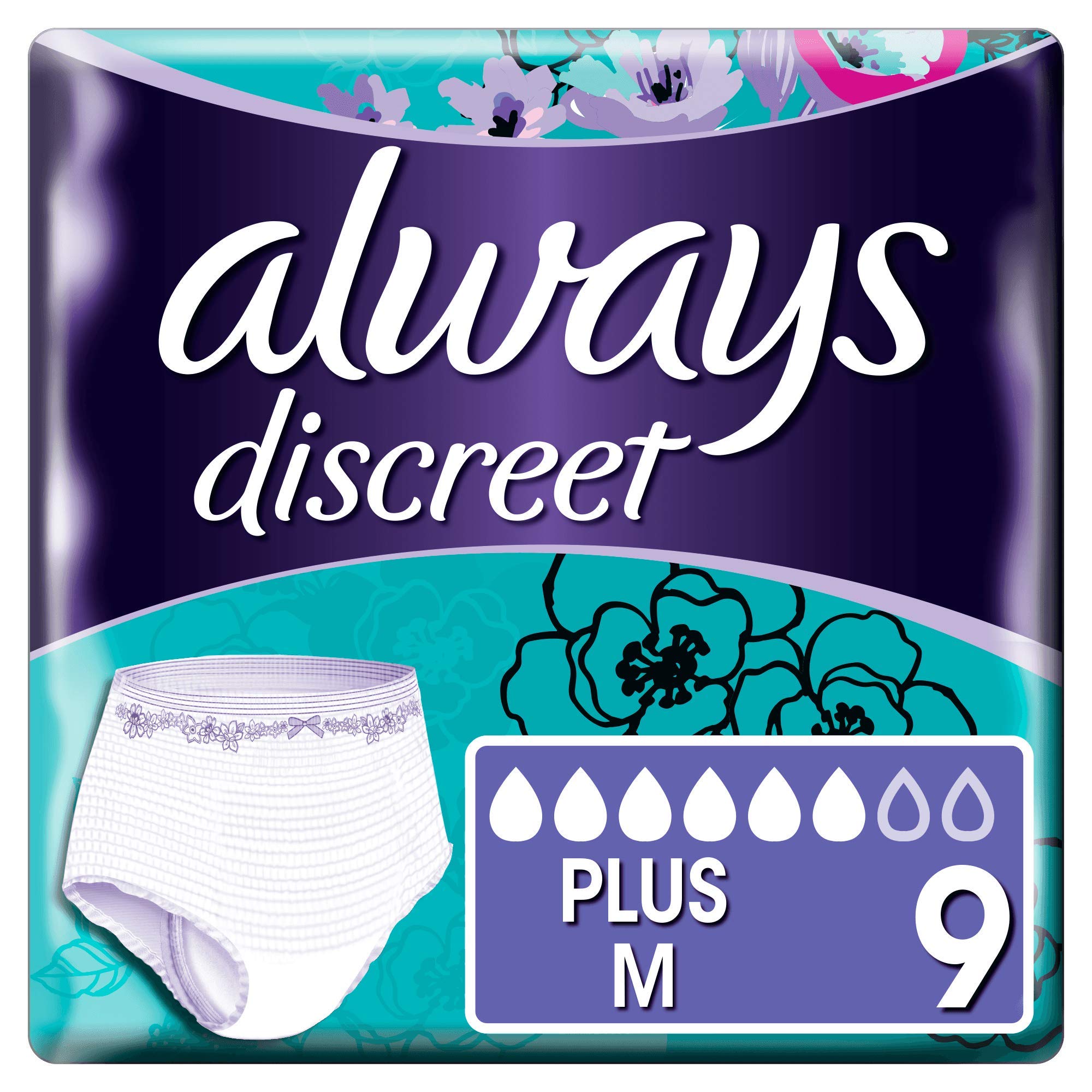 Always Discreet - Bragas discretas para fuga de orina e incontinencia