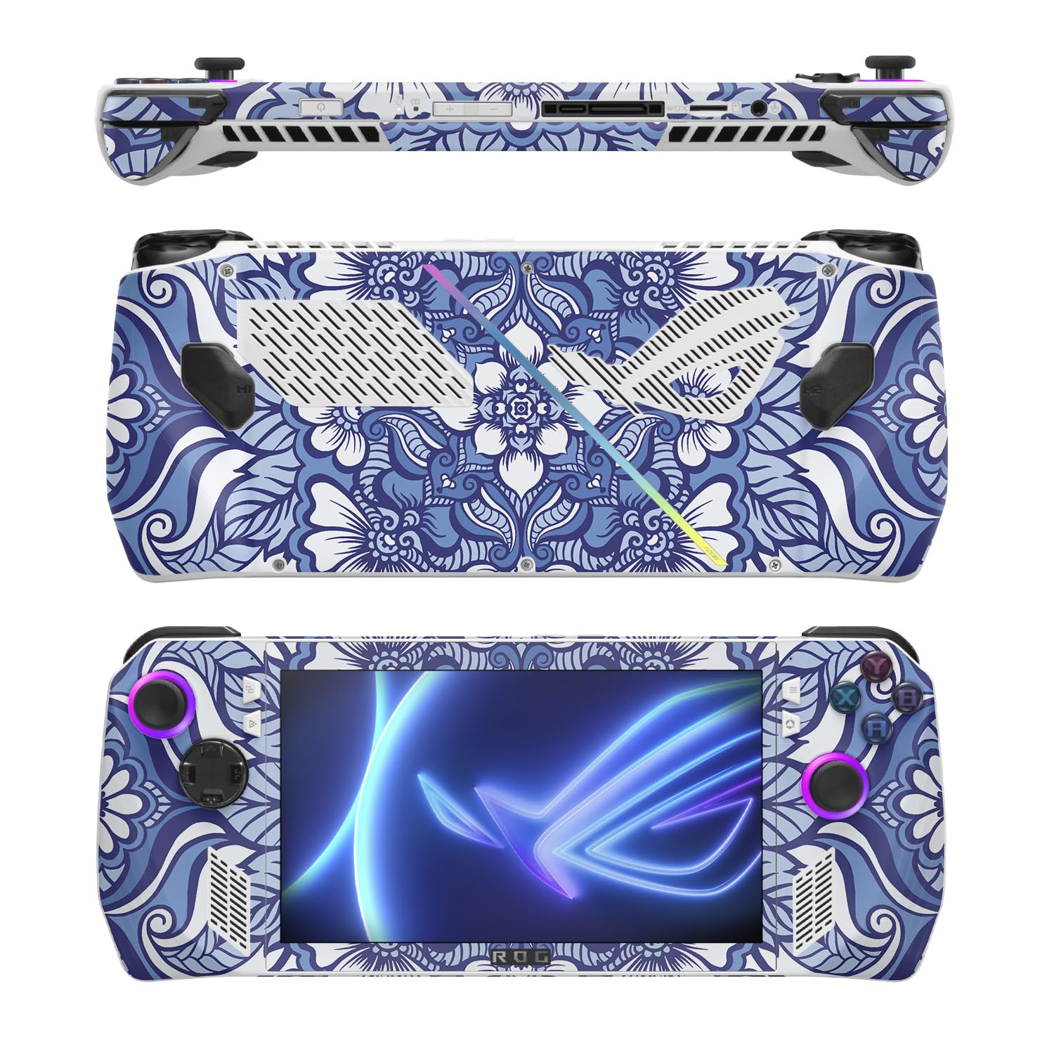 MightySkins Skin Compatible with Asus ROG Ally - Flower Mandala | Protective, Durable, and Unique Vinyl Decal wrap Cover | Easy to Apply, Remove, and Change Styles