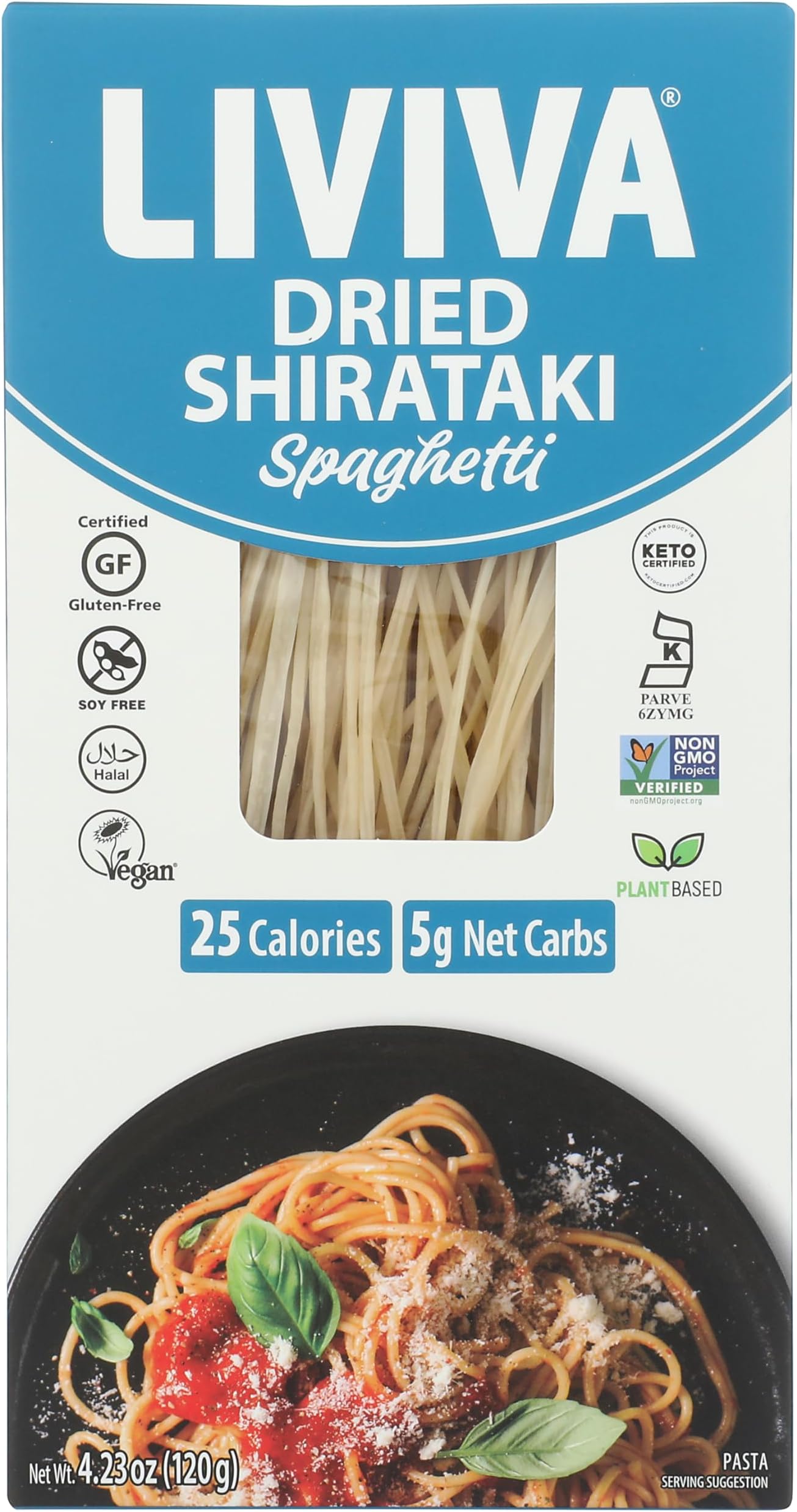Liviva Shirataki Spaghetti, 120 GR